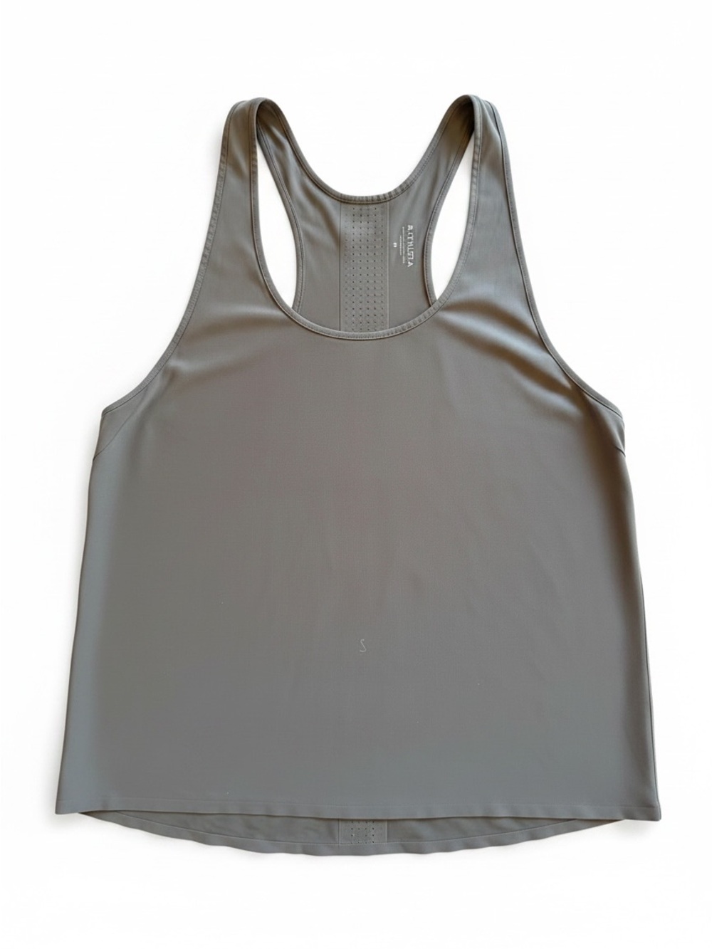 Athleta Sz M Gray Racerback Athletic Tank Top Lightweight Vented